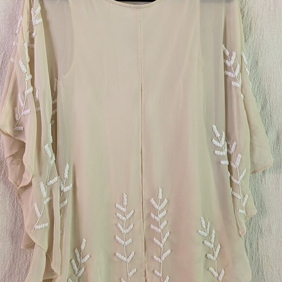 Free People Nude Beaded Dress XS - Picture 3 of 3